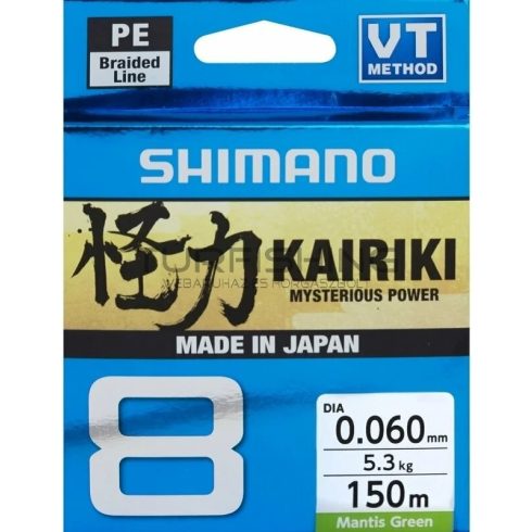 Shimano Kairiki 8 Mantis Green 0,6 mm 6,5 kg 150 m