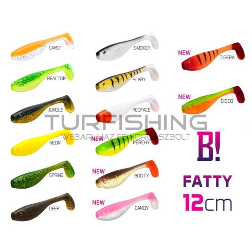 BOMB! Gumihal Fatty / 5db 12cm/NEON