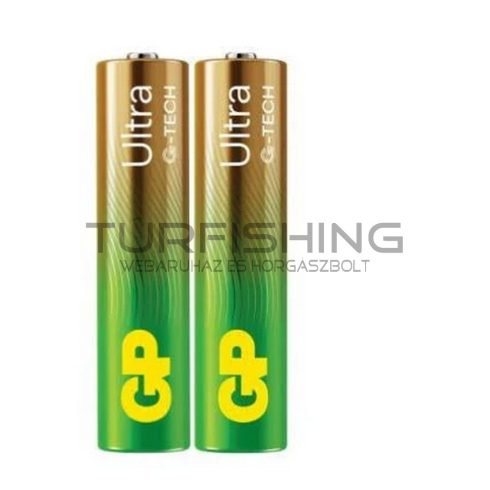 GP ULTRA G-TECH ALKÁLI AAA MIKRÓ ELEM (LR03)B FÓLIÁS 2DB B1910,GP24AU-S2