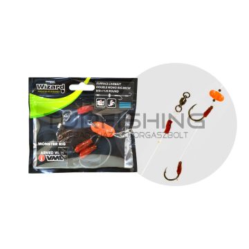   WIZARD MONSTER SURFACE LIVEBAIT DOUBLE MONO RIG 9/0+11/0 ROUND