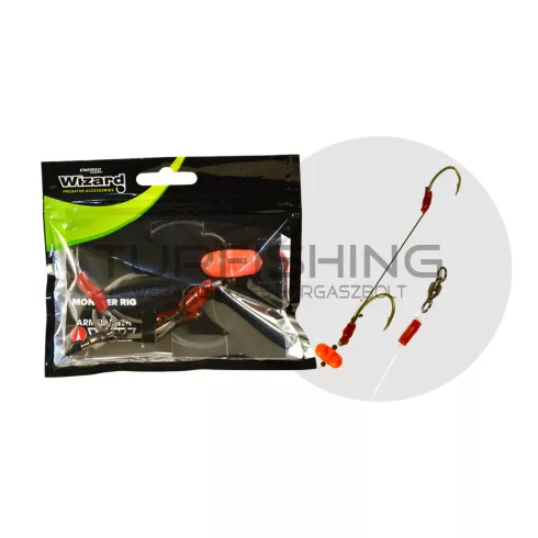 WIZARD MONSTER SURFACE LIVEBAIT DOUBLE MONOBRAID RIG 7/0+ 9/0 ROUND