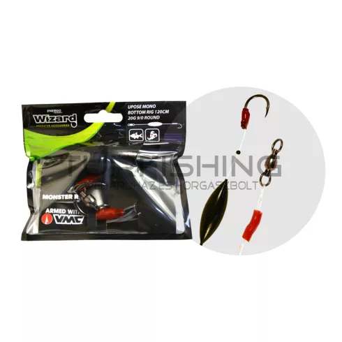 WIZARD MONSTER UPOSE MONO BOTTOM RIG 10G 8/0 SPECIMEN