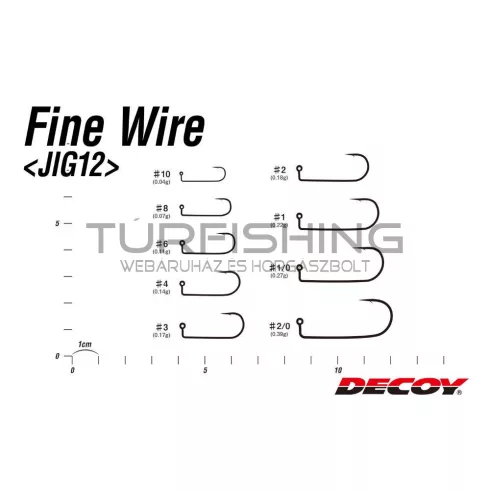 Decoy JIG HOROG DECOY JIG12 FINE WIRE #1/0