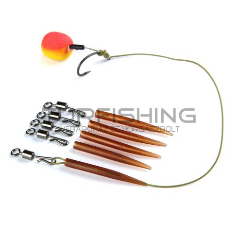 CARP ACADEMY Gyorscsatlakozó szilikoncsővel 5+5db  L  (356417)