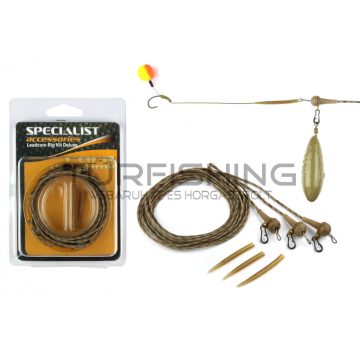   CARP ACADEMY Komplett végszerelék-ólombetétes zsinóron 3db 35lbs