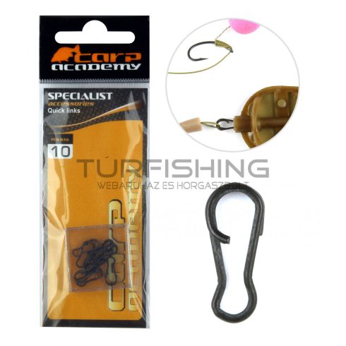 CARP ACADEMY Előkecsatlakozó kapocs 10db/cs