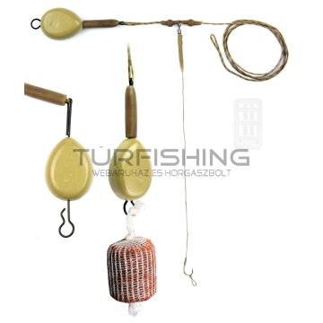 CARP ACADEMY PVA végszerelék leadcore zsinóron 4-es 90g