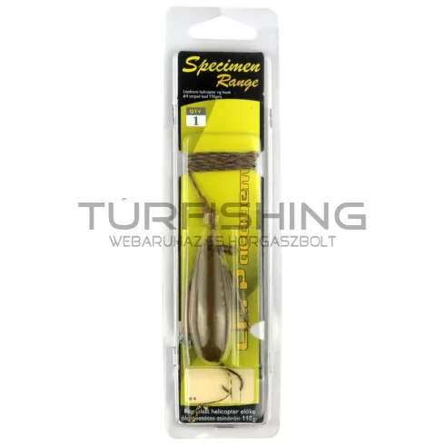 CARP ACADEMY Komplett helicopter előke ólombetétes zsinóron 4-es 70g