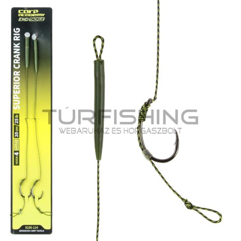 CARP ACADEMY CRANK hook rig  pontyozó előke 4-es méret 2db/cs