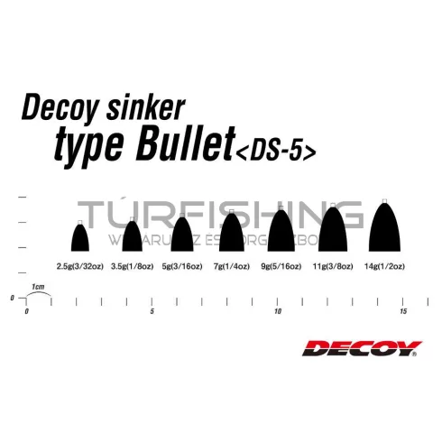 Decoy ÓLOM DECOY DS-5 TYPE BULLET 7.0gr