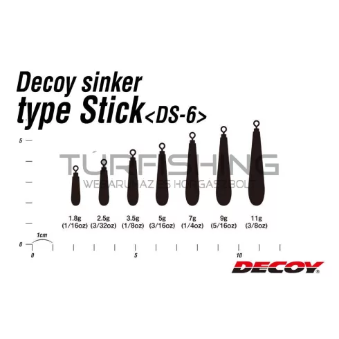 Decoy ÓLOM DECOY DS-6 SINKER TYPE STICK 5.0gr