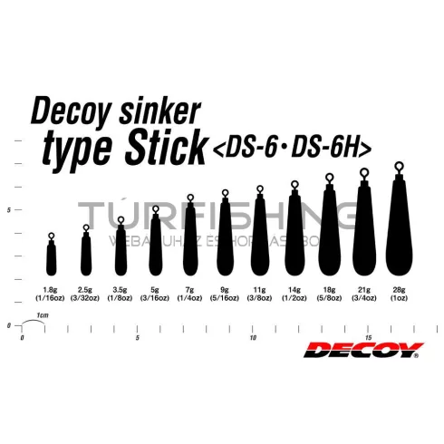 Decoy ÓLOM DECOY DS-6 SINKER TYPE STICK 14.0gr