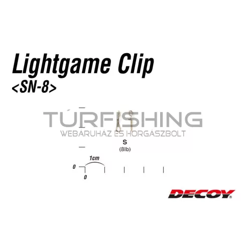 Decoy KAPOCS DECOY SN-8 LIGHT GAME CLIP S 8lbs