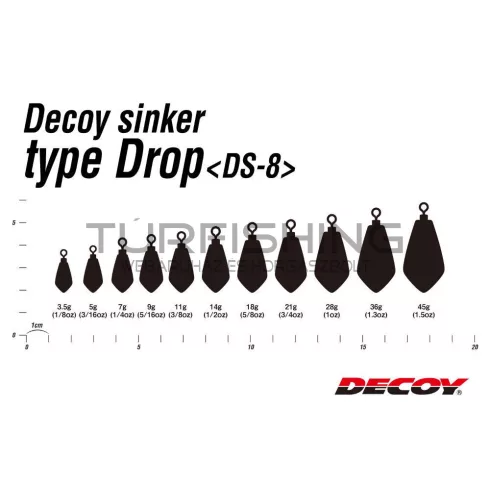 Decoy ÓLOM DECOY DS-8 SINKER TYPE DROP 3.5gr