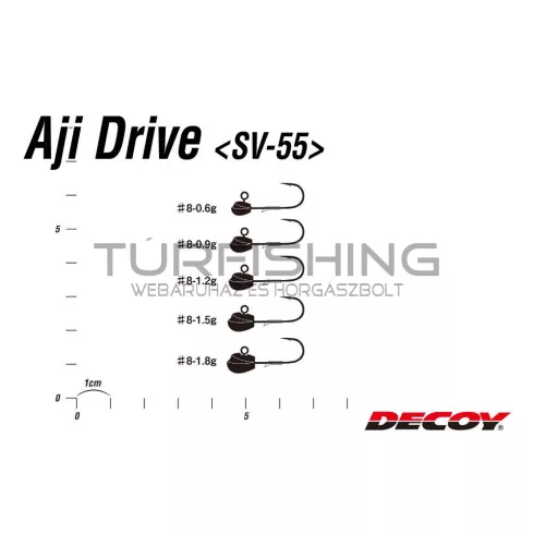Decoy JIG FEJ DECOY SV-55 AJI DRIVE #8 0.6gr