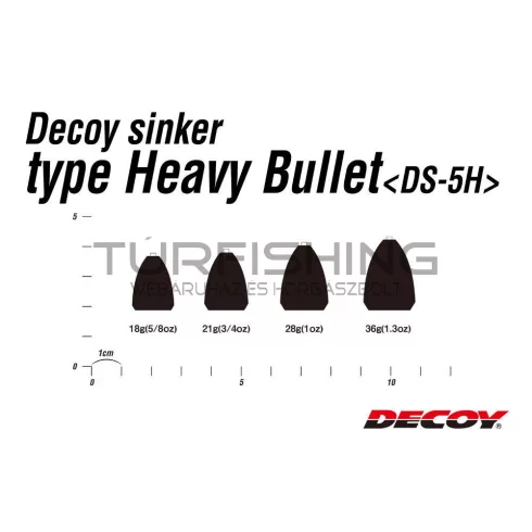 Decoy ÓLOM DECOY DS-5H TYPE BULLET HEAVY 28gr