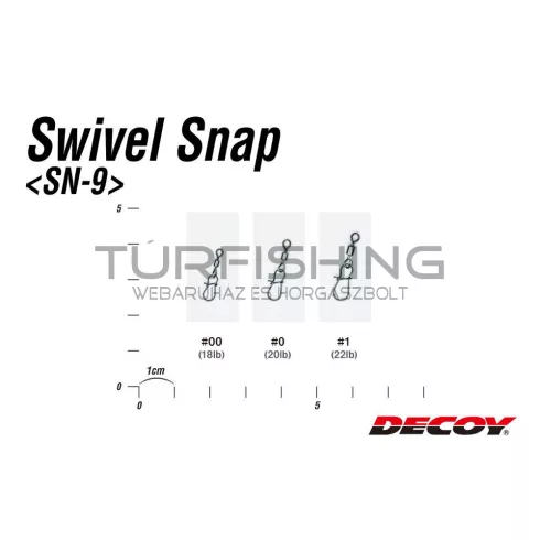 Decoy FORGÓKAPOCS DECOY SN-9 0 20lbs