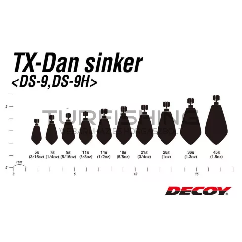Decoy ÓLOM DECOY DS-9H TX-DAN SINKER HEAVY 18gr