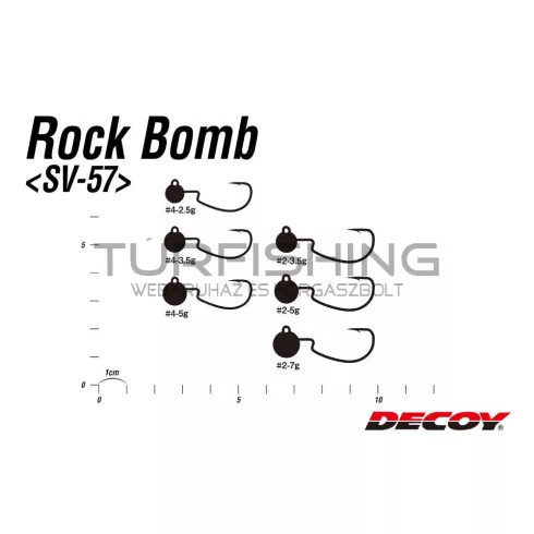 Decoy JIG FEJ DECOY SV-57 ROCK BOMB #4 5.0gr
