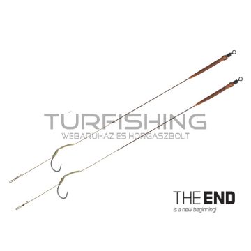 Delphin THE END Skin rig kötött horog / 2db 20cm/25lbs/#6