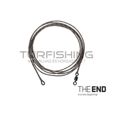 THE END Leadcore + swivel kötött horog / 3db 1m