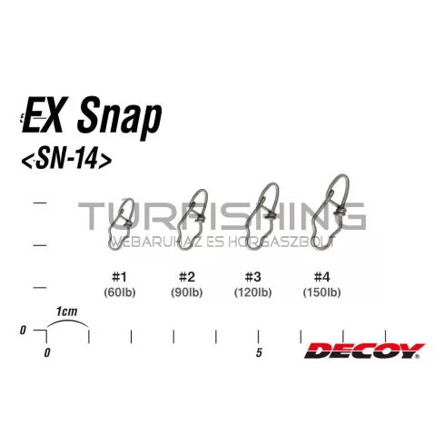 Decoy KAPOCS DECOY SN-14 EX EXTRA STRONG SNAP 2 90lbs