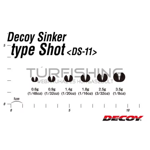 Decoy ÓLOM DECOY DS-11 SINKER TYPE SHOT 1.8gr