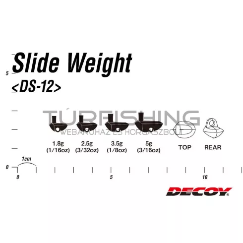 Decoy ÓLOM OFFSET DECOY DS-12 SLIDE WEIGHT 3.5gr