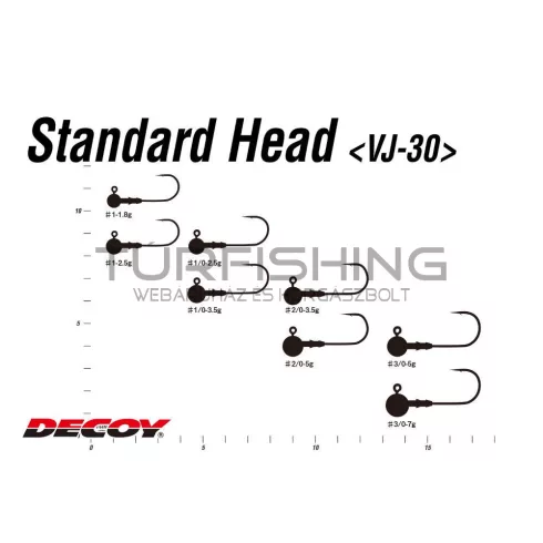Decoy JIG FEJ DECOY VJ-30 STANDARD HEAD #3/0 7gr