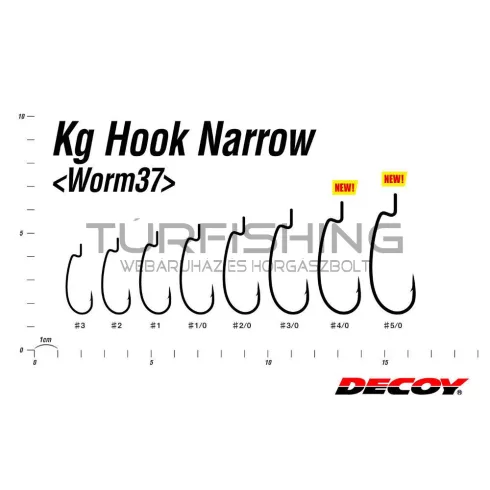 Decoy OFFSET HOROG DECOY WORM 37 KG NARROW 5/0