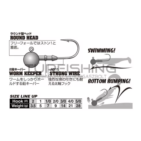Decoy JIG FEJ DECOY SV-60 S.W HEAD ROUND #1 5gr