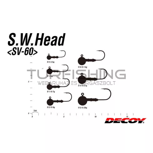 Decoy JIG FEJ DECOY SV-60 S.W HEAD ROUND #2/0 9gr