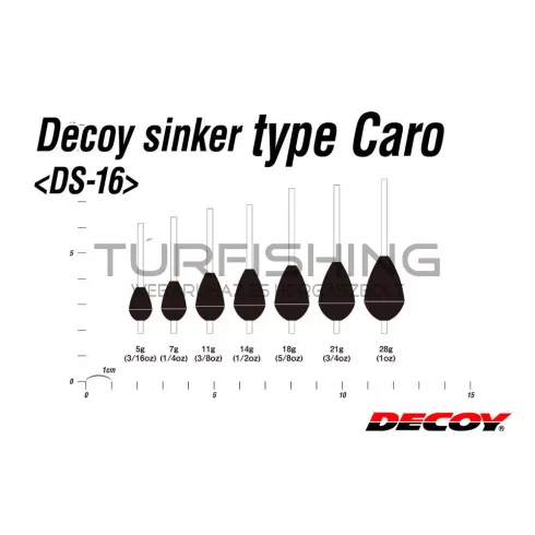 Decoy ÓLOM DECOY DS-16 SINKER TYPE CARO 11gr