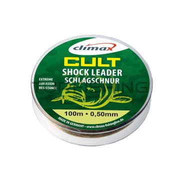   Climax CLIMAX CULT CARP SHOCK LEADER 100m 0.60mm 45lb 20.3kg Camouflage