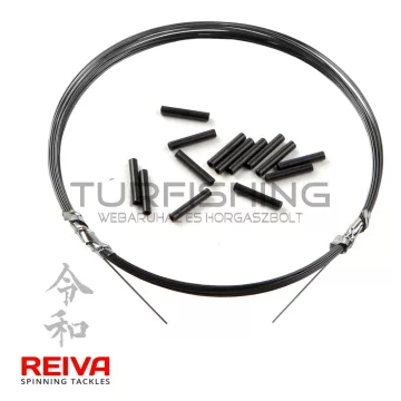 REIVA Titánium Leader + Crimp Tube 3m 0,15mm
