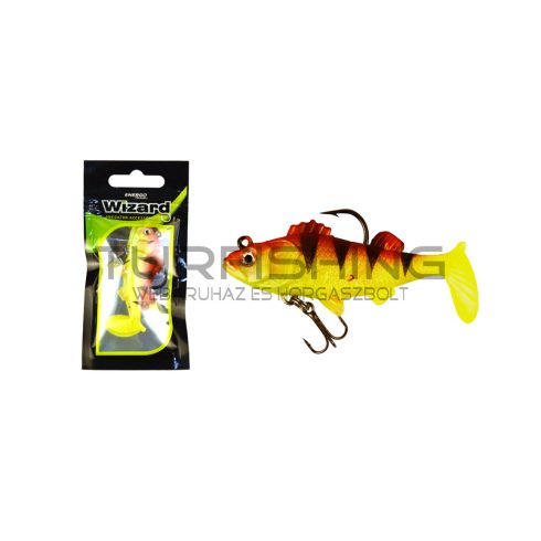 WIZARD SWIMBAIT PERCH 3 INCH  YELLOW-REDTIGER