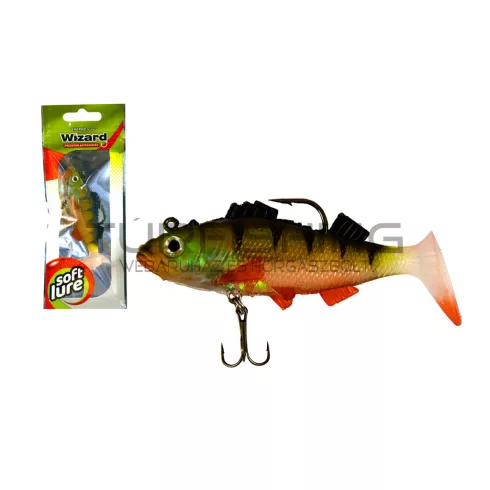 WIZARD SWIMBAIT PERCH 3 INCH  YELLOW-REDTIGER