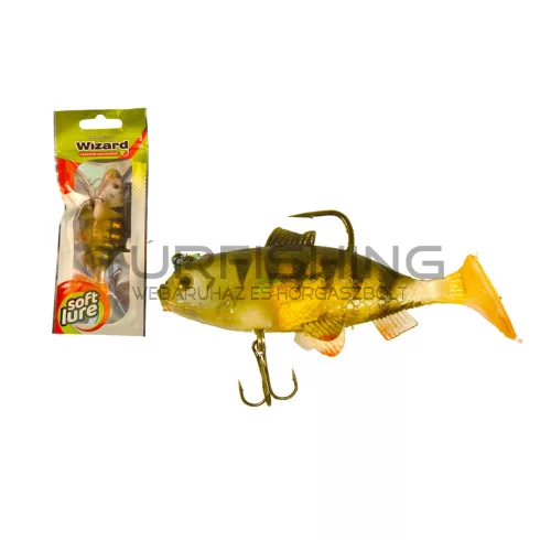 WIZARD SWIMBAIT PERCH 3 INCH  YELLOW-REDTIGER