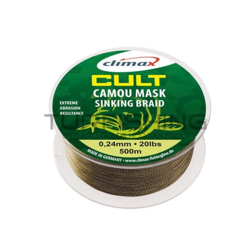 Climax CLIMAX CULT CARP CAMOU MASK SINKING BRAID 1200m 0.18mm 10lb