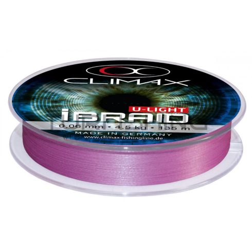 Climax CLIMAX iBRAID U-LIGHT FLUO PURPLE 135m 0.04mm 3.0kg