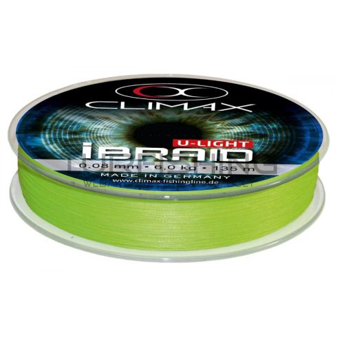 Climax CLIMAX iBRAID U-LIGHT CHARTREUSE 135m 0.04mm 3.0kg