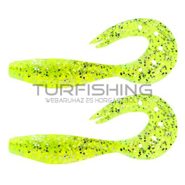 NEVIS Twister Shad 14cm 2db/cs (Zöld flitter)