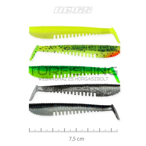 NEVIS Impulse Shad 7.5cm 5db/cs 5szín