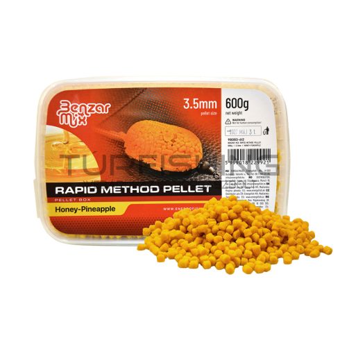 BENZAR RAPID METHOD PELLET MÉZ&ANANÁSZ 3,5MM 600GR