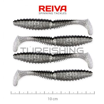 NEVIS Zander Power Shad 10cm 4db/cs (Ezüst Flitter)