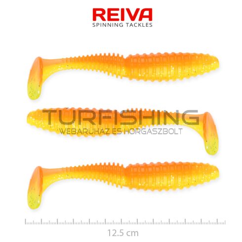 REIVA Zander Power Shad 12,5cm 3db/cs (Shiny Orange)