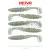 REIVA Zander Power Shad 8cm 5db/cs (Ezüst Flitter)