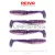 REIVA Zander Power Shad 8cm 4db/cs (Purple Pearl)
