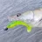 REIVA Zander Power Shad 8cm 5db/cs (Fluo Zöld)