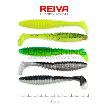 REIVA Zander Power Shad 8cm 5db/cs (5szín)